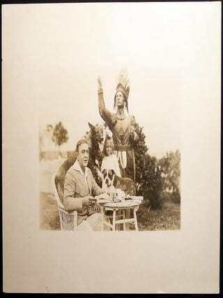 Item #030320 1916 Photograph of Silent Film Star Robert Edeson (1868 - 1931) and His Daughter at...