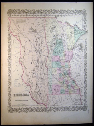 Item #030322 Minnesota. Americana - 19th Century - Cartography - Map of Minnesota