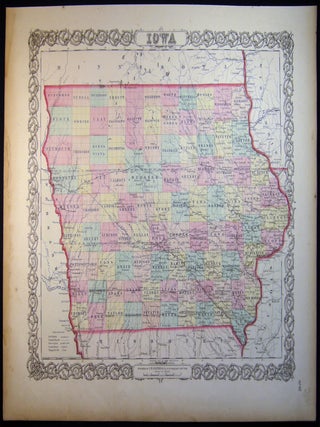 Item #030324 Iowa. Americana - 19th Century - Cartography - Map of Iowa