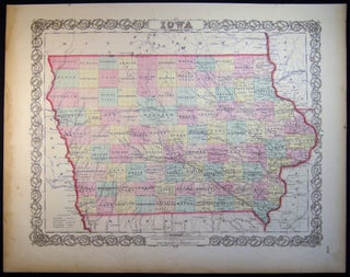 Item #030324 Iowa. Americana - 19th Century - Cartography - Map of Iowa