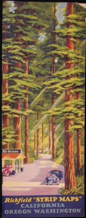 Item #030333 Richfield "Strip Maps" California Oregon Washington. Americana - 20th...
