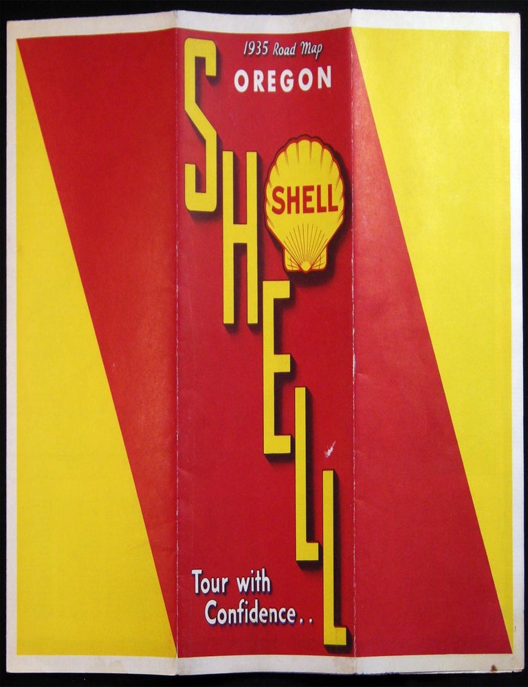 Item #030334 1935 Shell Road Map Oregon. Americana - 20th Century - Tourism - Cartography - Oregon.