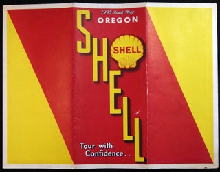 Item #030334 1935 Shell Road Map Oregon. Americana - 20th Century - Tourism - Cartography - Oregon