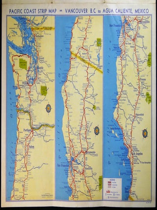 1935 Shell Road Map Oregon