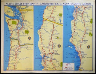 1935 Shell Road Map Oregon
