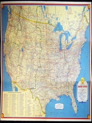 1935 Shell Road Map Oregon