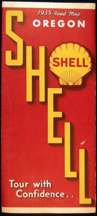 1935 Shell Road Map Oregon