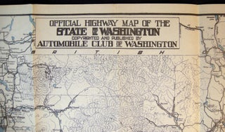 Item #030338 Official Highway Map of the State of Washington. Americana - 20th Century -...