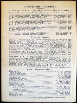 Map of Oregon Compiled from Official and Authentic Sources By the Southern Pacific Lines