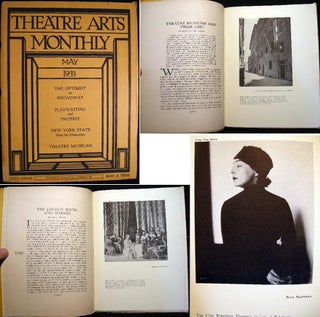 Item #10239 Theatre Arts Monthly Volume XVII May 1933 Number 5. Theatre Arts Monthly