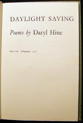 Daylight Saving: Poems
