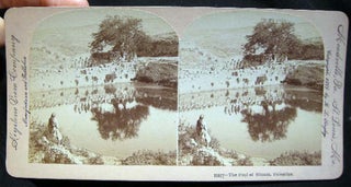 Item #12769 Photographic Stereoview of The Pool of Siloam, Palestine. Palestine