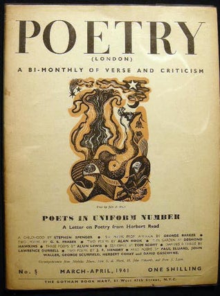 Item #13027 Poetry (London) A Bi-Monthly of Modern Verse and Criticism No. 5 March-April, 1941:...