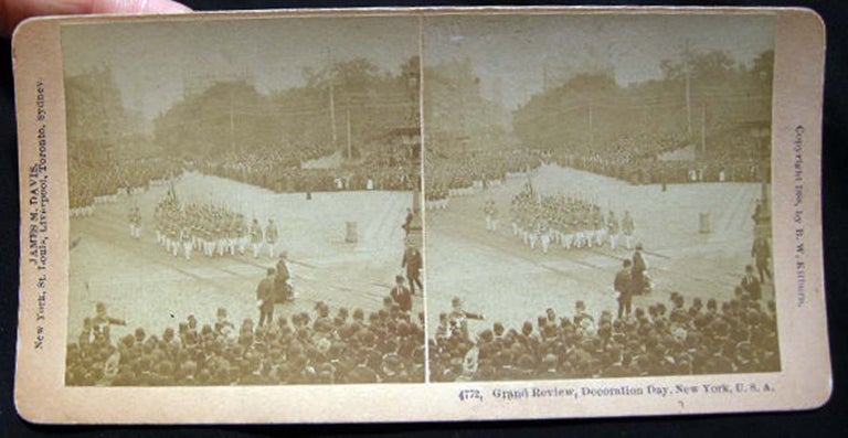 Item #13268 Photographic Stereoview of Grand Review, Decoration Day, New York, U.S.A. New York City.