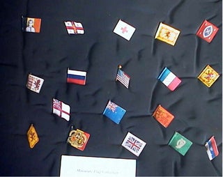 Item #13295 Collection of 18 Miniature Flags. Flags