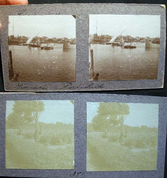 Item #13403 Double - Sided Stereoview of Port Said. Port Said.
