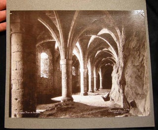 Item #13933 Large Format 19th-Century Switzerland Chillon Prison De Bonivard Photograph By...