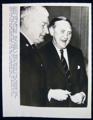 Item #14200 Photograph of Former Prime Minister John Gorton Fired as Defense Minister By P.M....