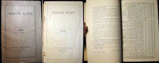 Item #14336 Financial Review. 1906. Swiss Bankverein. Swiss Bankverein