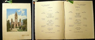 Item #14638 S.S. Santa Rosa Grace Line Wednesday, November 24th, 1954 Large Format Dinner Menu. S...