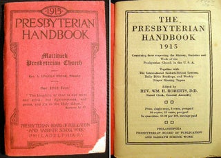 Item #15066 1915 Presbyterian Handbook Mattituck Presbyterian Church Rev. A. Lincoln Shear,...