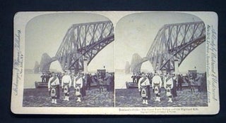 Item #15505 Stereoview Photograph of Scotland's Pride - The Great Forth Bridge and the Highland...