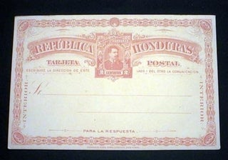 Item #15653 Early 20th Century Hamilton Bank Note Co. Republica Honduras Tarjetas Postal Interior...
