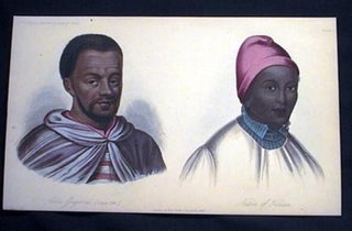 Item #15736 Hand-Colored Lithograph Abbs Gregorius and Native of Haussa. Abbas