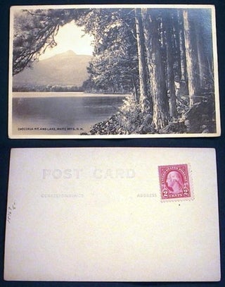 Item #15767 Real Photo Postcard of Cochorua Mt. And Lake, White Mts. N.H. New Hampshire