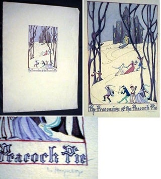 Item #15992 Original Color Fantasy Fairy-Tale Art Illustration the Procession of the Peacock Pie....