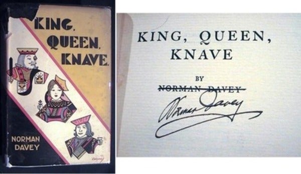 Item #16305 King, Queen, Knave. Norman Davey.