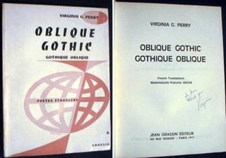 Item #16485 Oblique Gothic Gothique Oblique. Virginia Perry