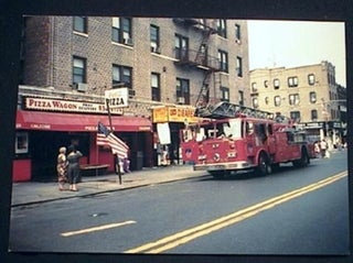 Item #16765 1994 Photograph of Seagrave Tower Ladder Fire Truck 86th Street & 5th Avenue Brooklyn...