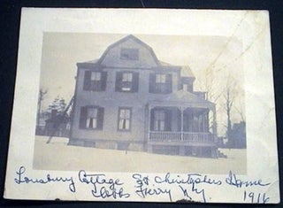 Item #16769 Photograph of Lansbury Cottage St. Christopher Home Dobbs Ferry N.Y. 1916. Dobbs Ferry