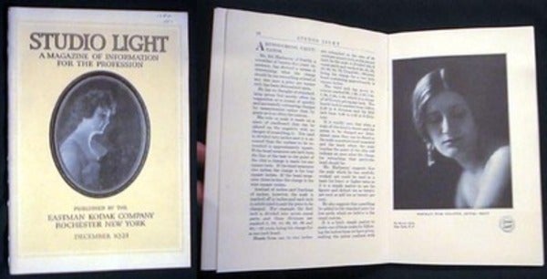 Item #16810 Studio Light a Magazine of Information for the Profession published By the Eastman Kodak Company Rochester New York December 1921 Vol. 13 No. 10. Studio Light.