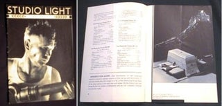 Item #16812 Studio Light a Magazine for the Profession published By the Eastman Kodak Company...
