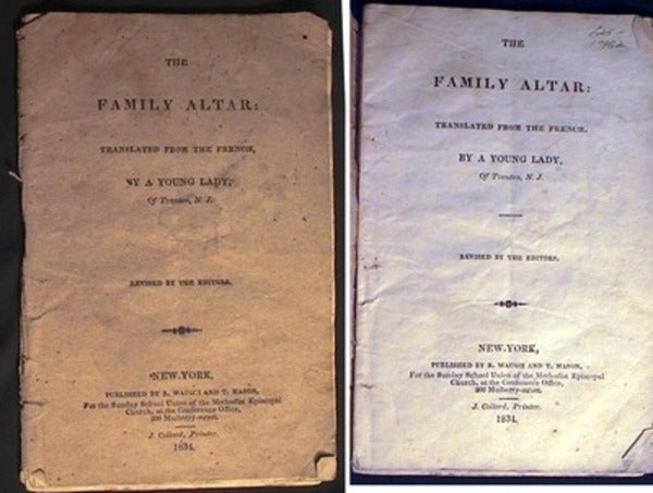 Item #17152 The Family Altar: Translated from the Fench, By a Young Lady, of Trenton, N.J. Revised by the Editors. Children's Book.