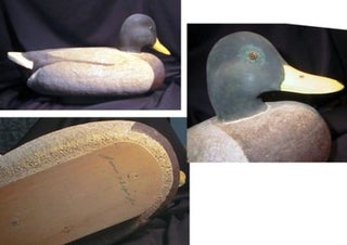 Item #17342 Duck Decoy Signed By James H. Loper Jr. Duck Decoy