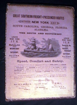 Item #17352 Broadside Advertisement for Great Southern Freight and Passenger Routes Between New...