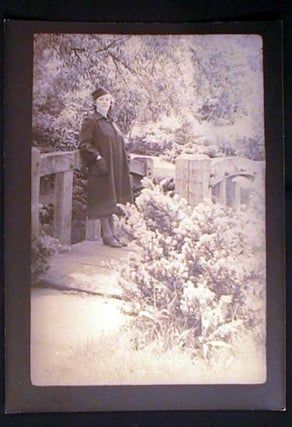 Item #17390 C. 1930s Photograph of Pregnant (?) Woman (or) a Woman in a Coat That is Tailored in...