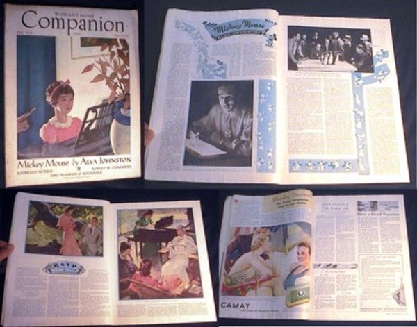 Item #17730 Woman's Home Companion July 1934 Vol. LXI No. 7 Feature Article Mickey Mouse By Alva Johnston. Woman's Home Companion.