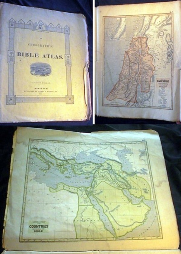 Item #17773 The Cerographic Bible Atlas. Sidney Morse.