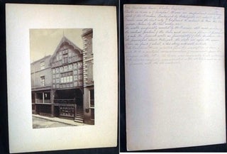 Item #17823 C 1880 Large Format Photograph of God's Providence House Chester 14706 By JW. Chester...