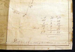 1852 Manuscript Map of Land at Lawrence's Point In Newtown Long Island Sold By Dan.'l Lent to Mrs. Mary Lawrence Mary R. Stryker and Mr. James Moore: Surveyed By Corn.'s Hyatt Dec. 13th, 1852