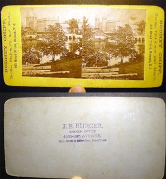 Item #19796 Stereoview Photograph of Continental Mills, Lewiston, Maine sold By Rodney Chipp, Books, Stationery and Music, Newark, NJ. Maine.