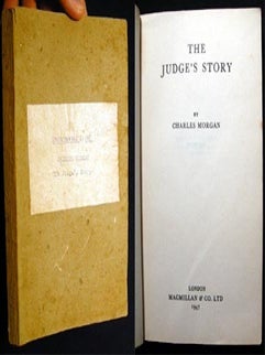 The Judge's Story Uncorrected Proof. Charles Morgan.