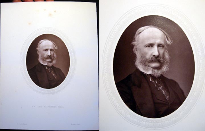 Item #20786 1876 Woodburytype of Sir James MacNaghten Hogg, K.C.B. Chairman of the Metropolitan Board of Works. Sir James MacNaghten Hogg.