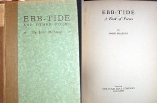 Item #20803 Ebb-Tide A Book of Poems. John McAlpin