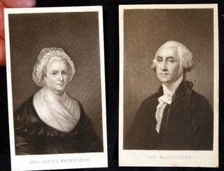 Item #20844 C. 1885 Cartes-De-Visite of George & Martha Washington. George, Martha Washington