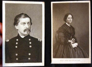Item #20845 C. 1885 Cartes-De-Visite of General and Mrs. McClellan. General McClellan